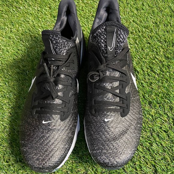 Nike Air Zoom Infinity Tour Golf Shoes Flyknit Black Mens 10.5 CZ8300-001 NEW